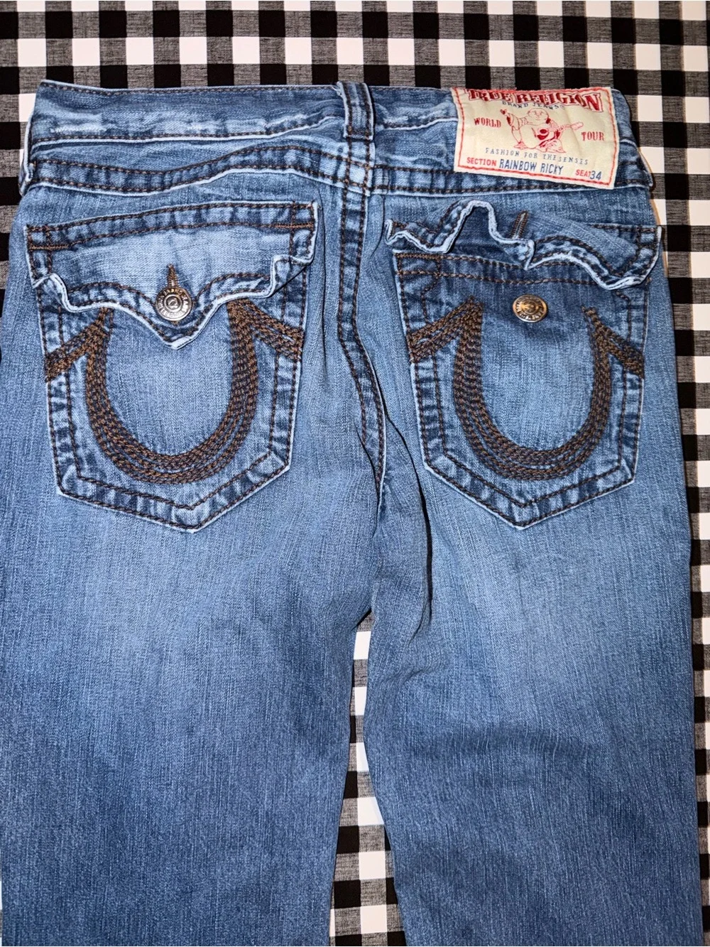 True Religion Classic Straight-Leg Blue jeans